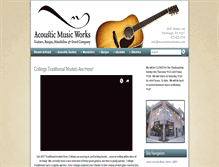Tablet Screenshot of acousticmusicworks.com